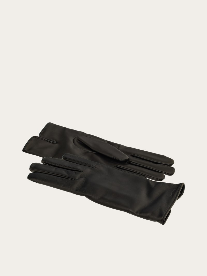 Ferragamo | Men's Lined Gloves - Black