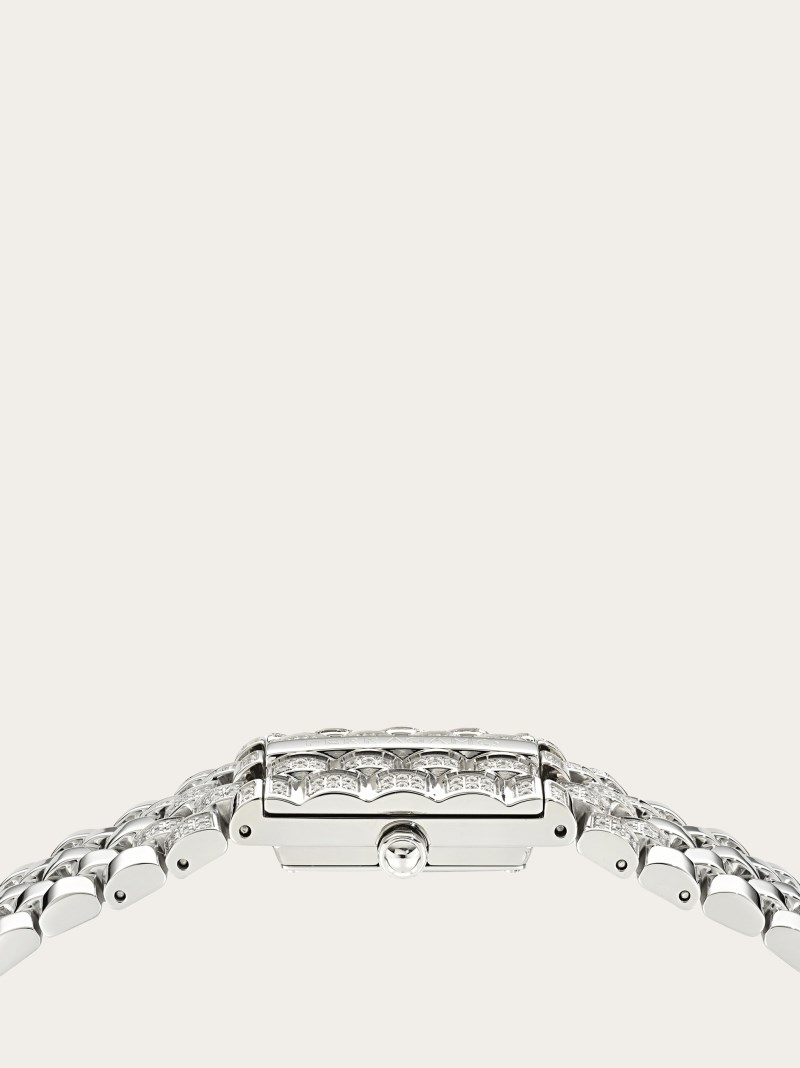 Ferragamo | Women's Secret Watch - Stainless Steel/White