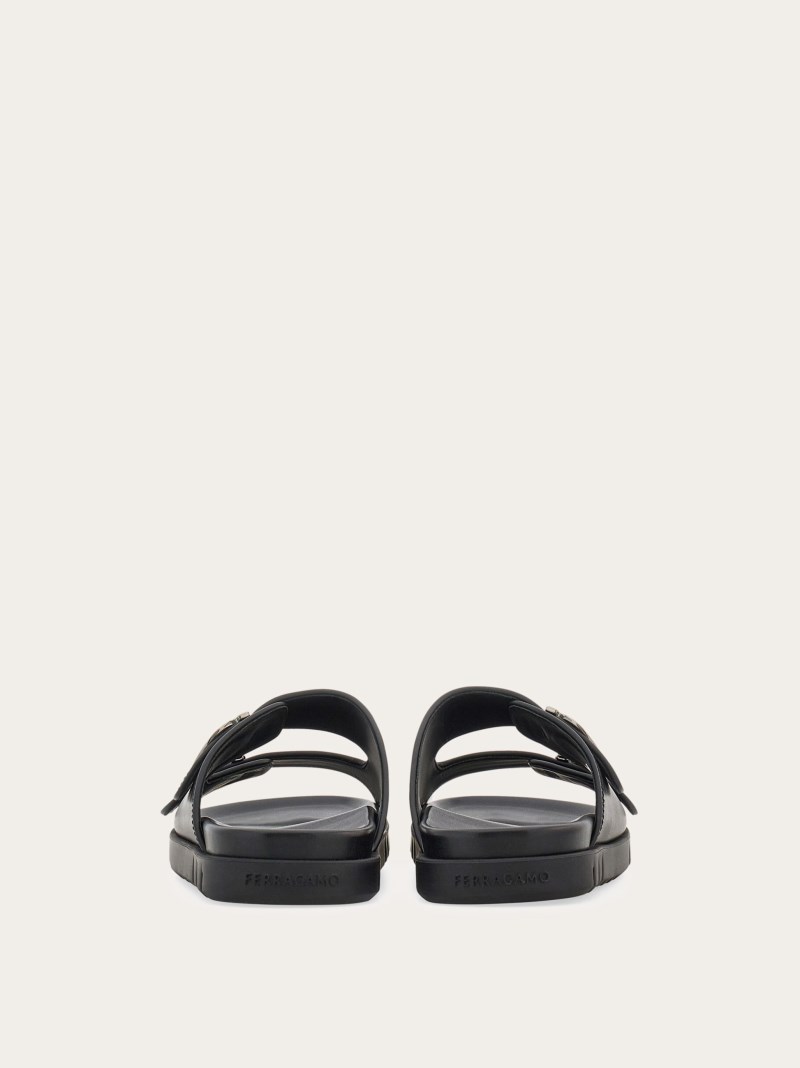 Ferragamo | Men's Double-Strap Sandal - Black