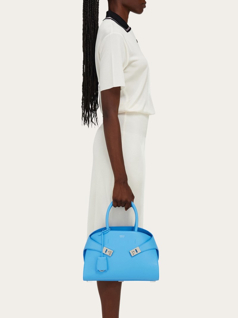 Ferragamo | Women's Hug Handbag - Light Blue