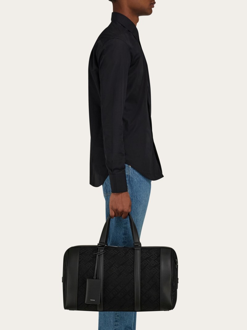 Ferragamo | Men's Monogram Duffel Bag - Black