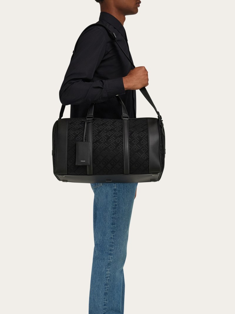 Ferragamo | Men's Monogram Duffel Bag - Black
