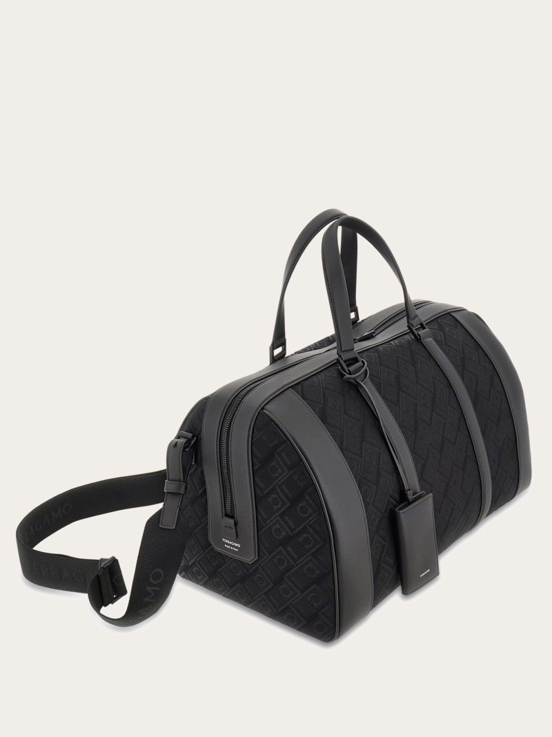 Ferragamo | Men's Monogram Duffel Bag - Black