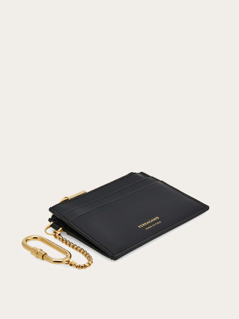 Ferragamo | Women's Card Holder With Key Holder - Black