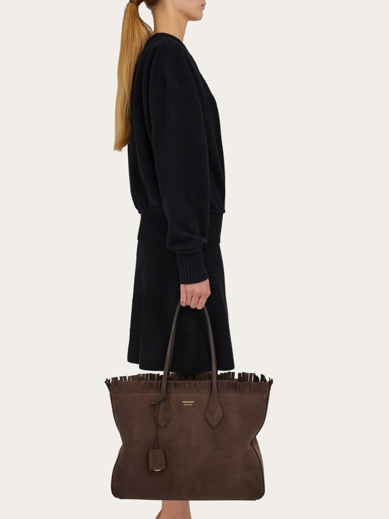 Ferragamo | Women's Tote Bag - Testa Di Moro