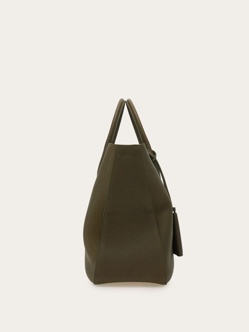 Ferragamo | Men's Tote Bag - Olive Green