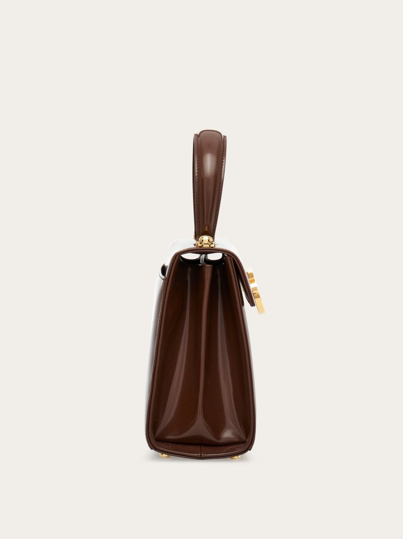 Ferragamo | Women's Iconic Top Handle - Cocoa