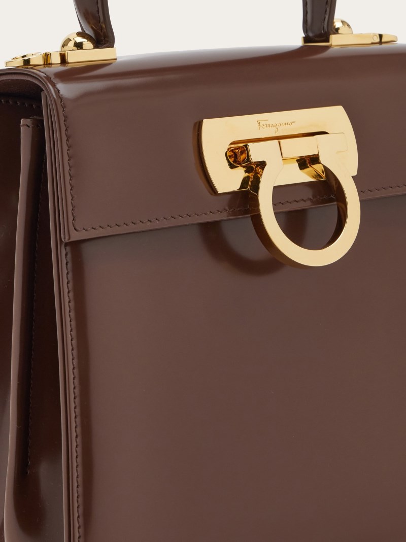 Ferragamo | Women's Iconic Top Handle - Cocoa
