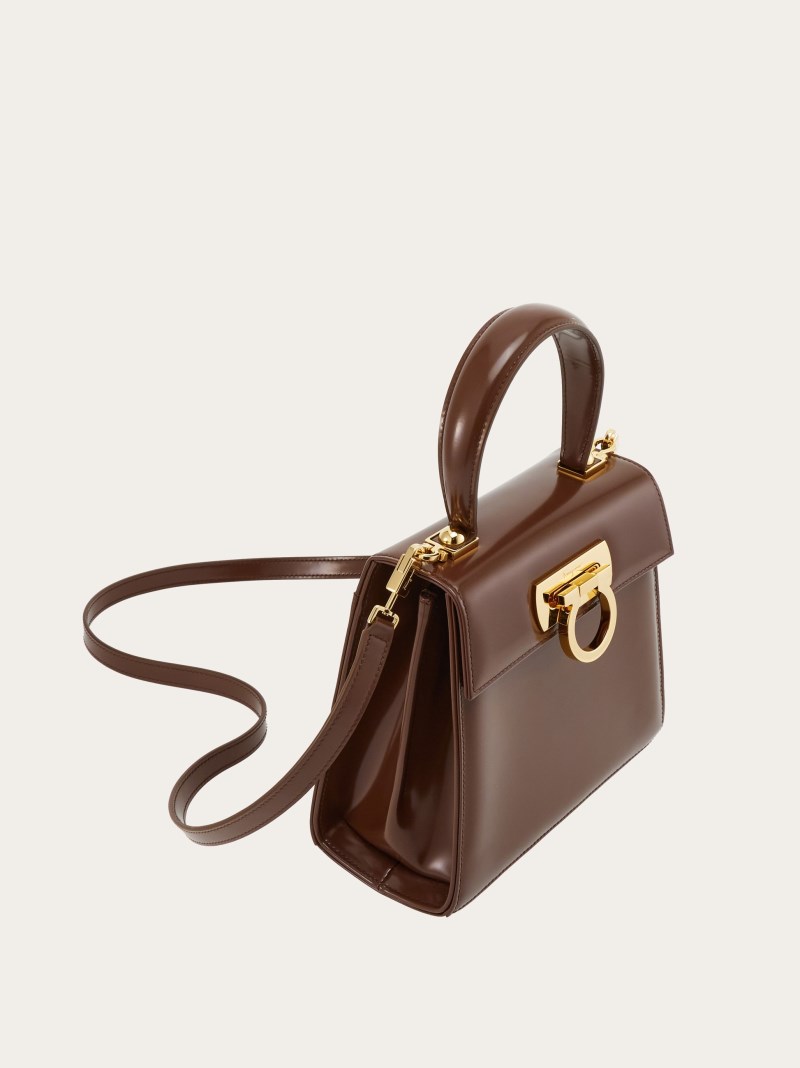 Ferragamo | Women's Iconic Top Handle - Cocoa