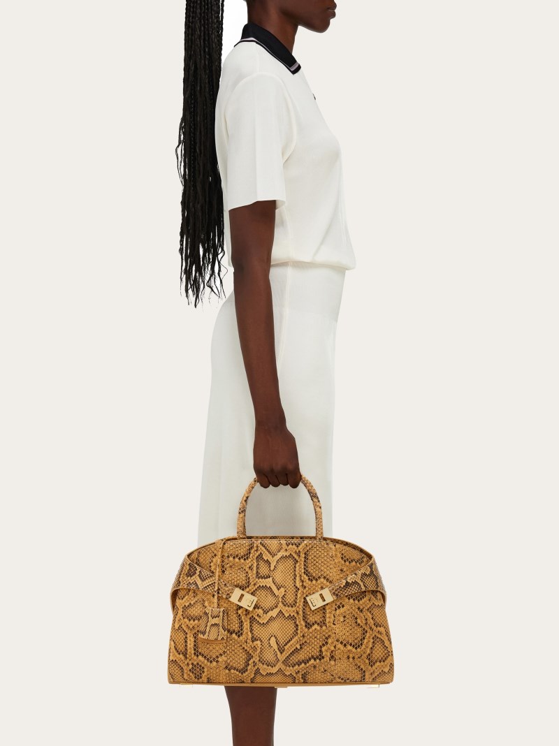 Ferragamo | Women's Hug Handbag - Light Caramel