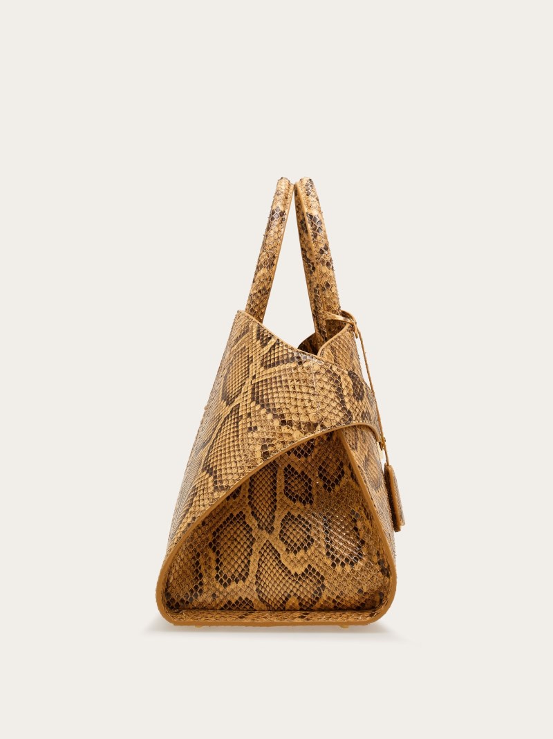 Ferragamo | Women's Hug Handbag - Light Caramel