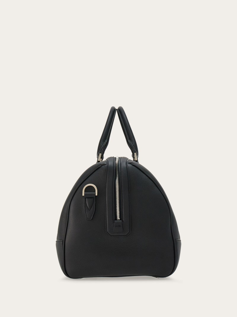 Ferragamo | Men's Embossed Gancini Duffel Bag - Black