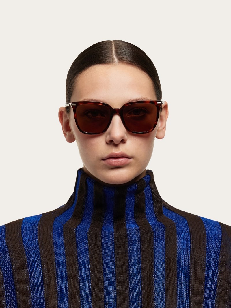 Ferragamo | Women's Sunglasses - Tortoise/Brown