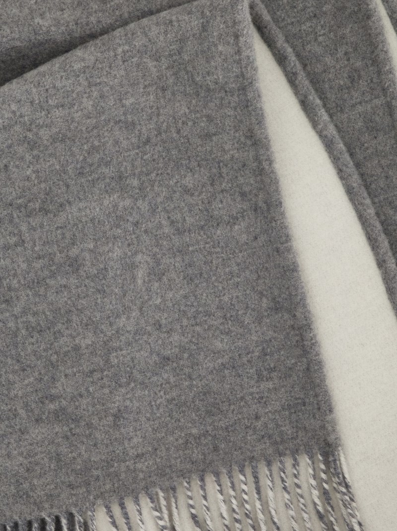 Ferragamo | Women's Hooded Scarf - Grey/Ivory
