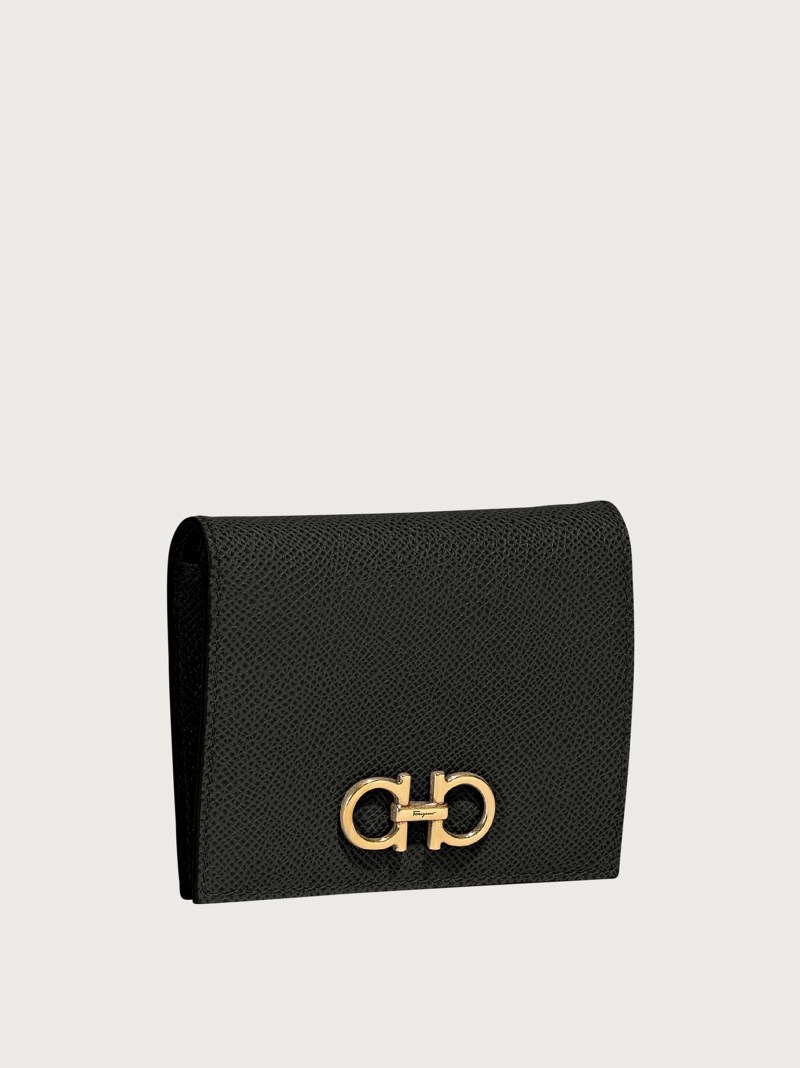 Ferragamo | Women's Gancini Compact Wallet - Black