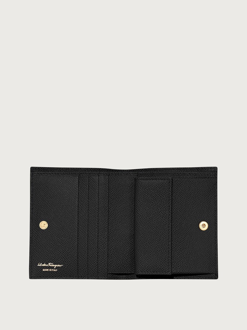 Ferragamo | Women's Gancini Compact Wallet - Black