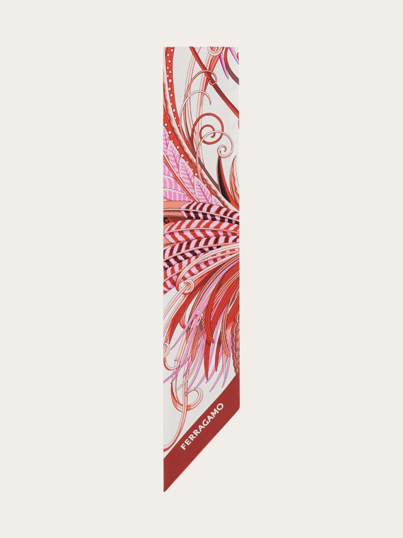 Ferragamo | Women's Animals Print Mini Bandeau - Ivory/Fuchsia