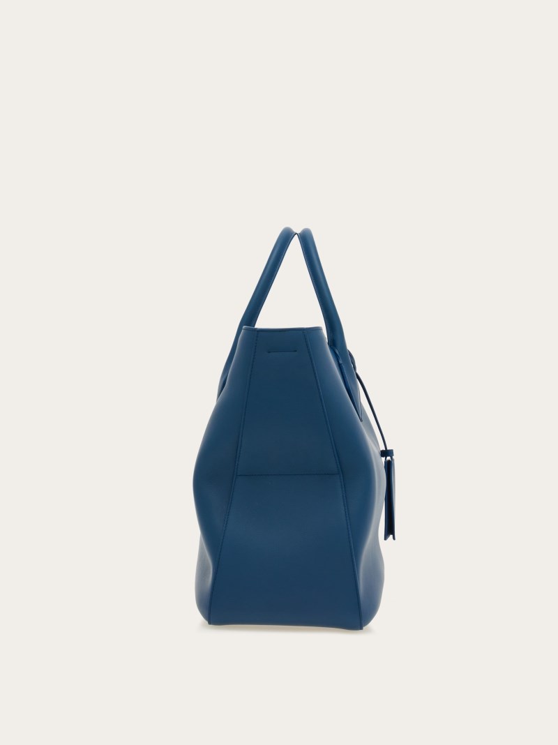 Ferragamo | Men's Tote Bag - Teal Blue