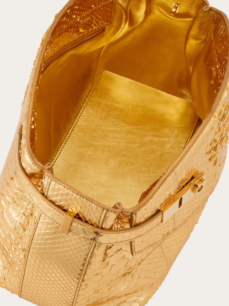 Ferragamo | Women's Hug Soft Crossbody Bag - Gold