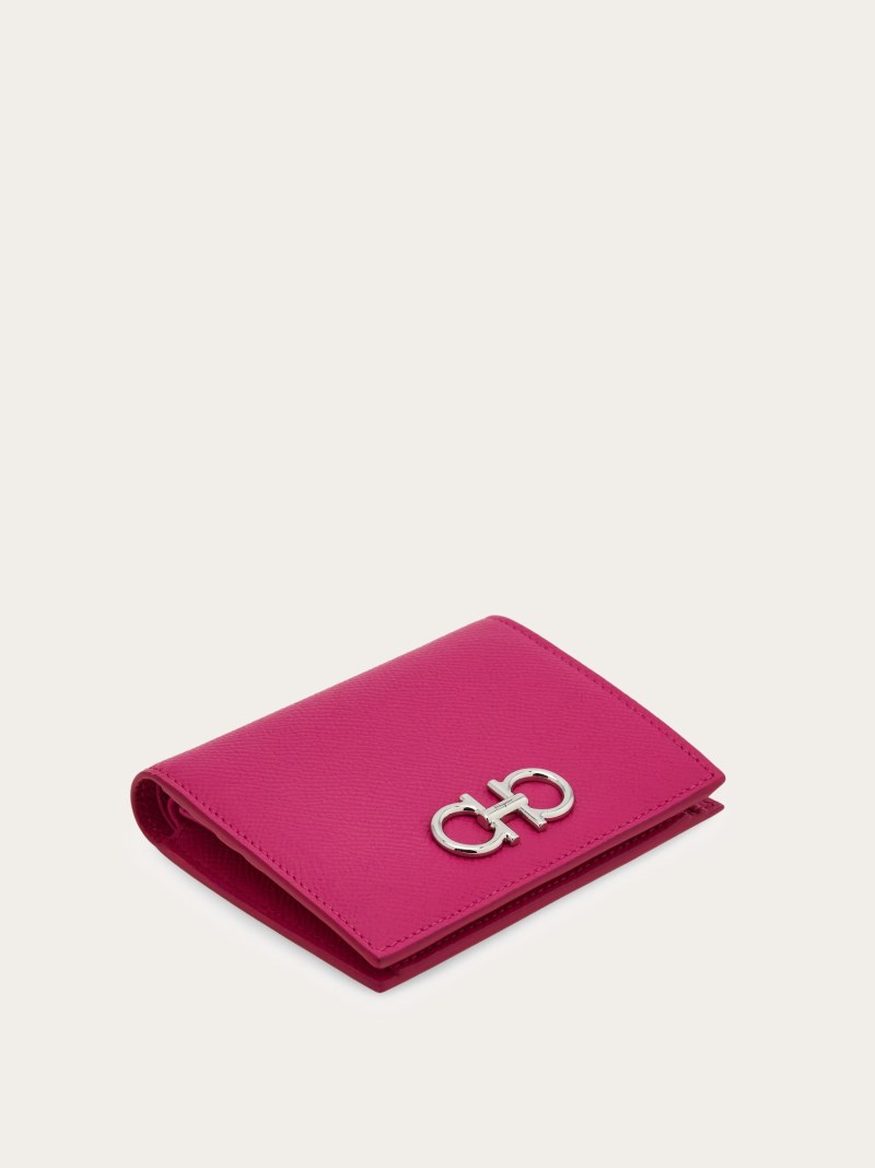 Ferragamo | Women's Gancini Compact Wallet - Cerise Pink