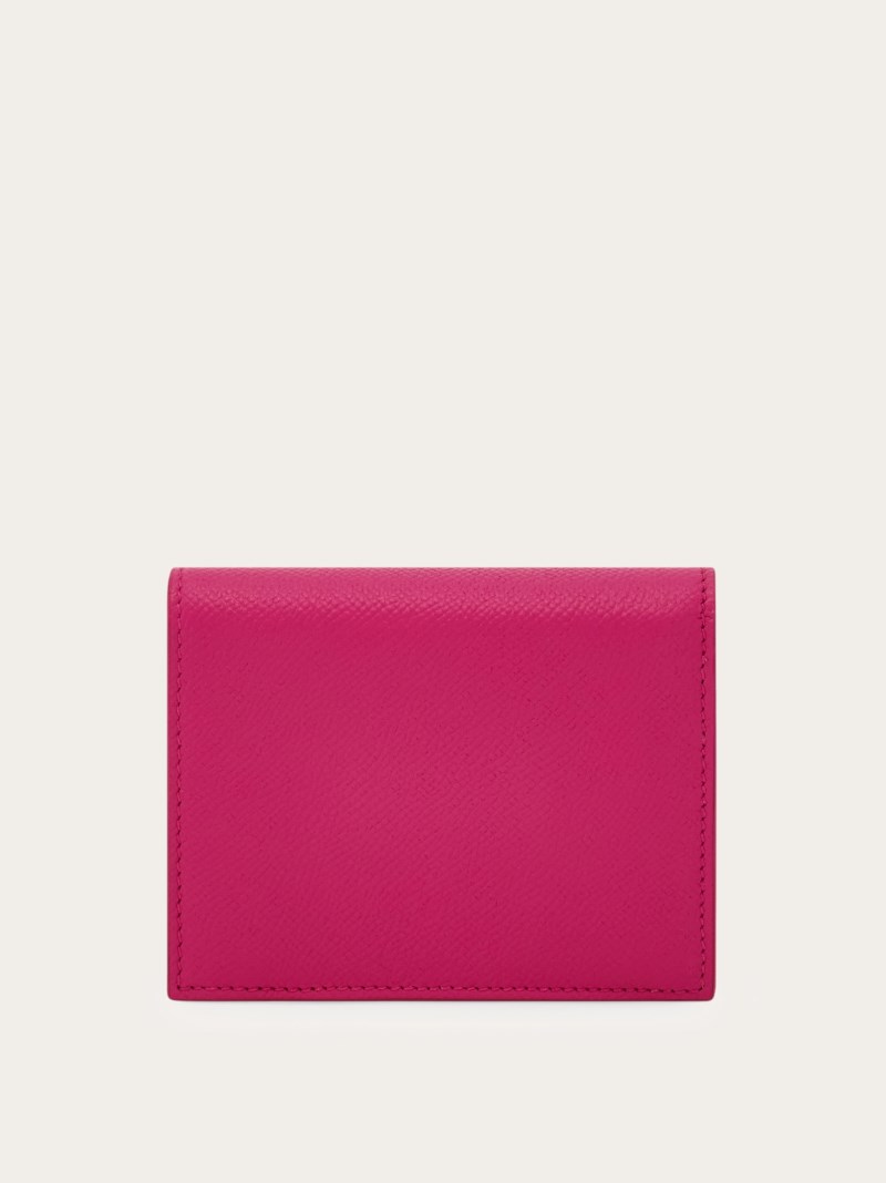Ferragamo | Women's Gancini Compact Wallet - Cerise Pink