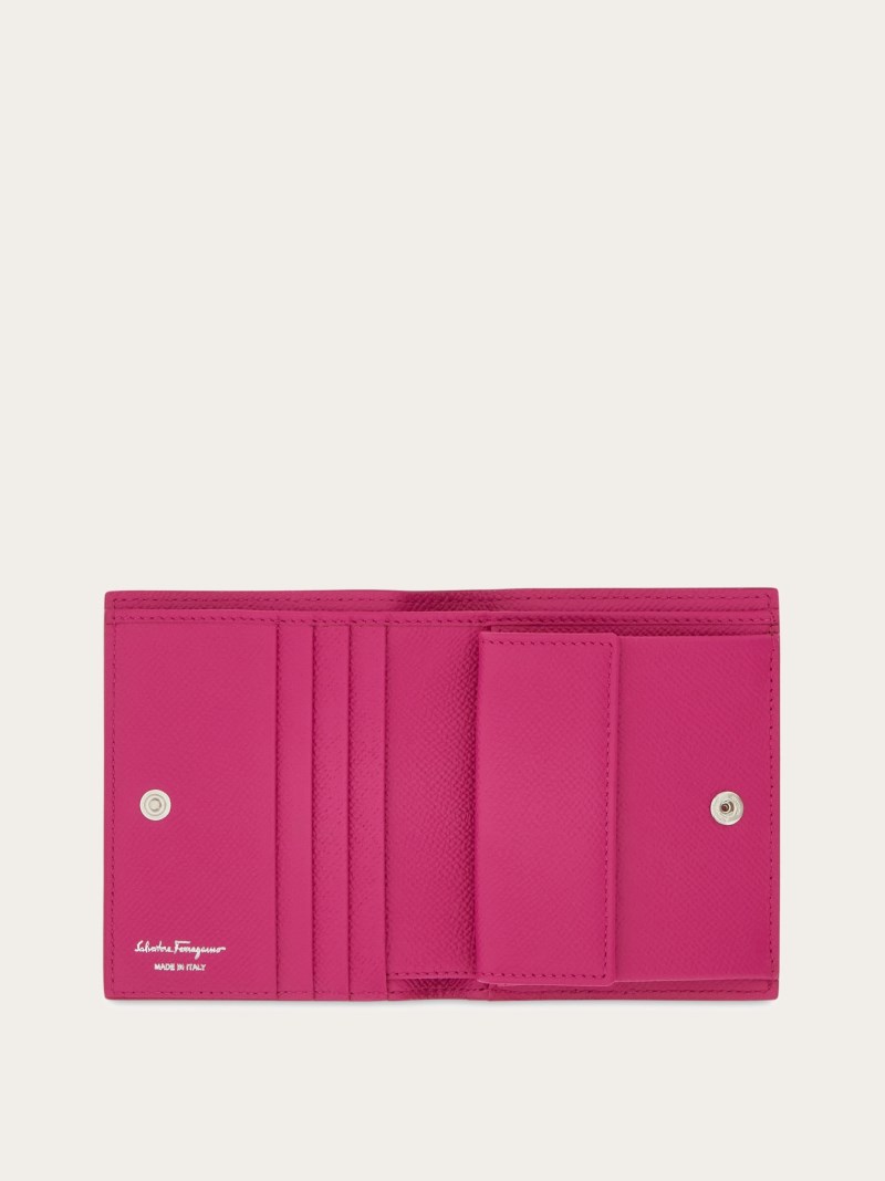 Ferragamo | Women's Gancini Compact Wallet - Cerise Pink