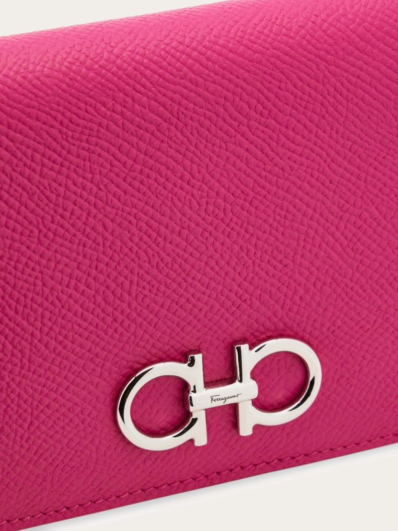 Ferragamo | Women's Gancini Compact Wallet - Cerise Pink