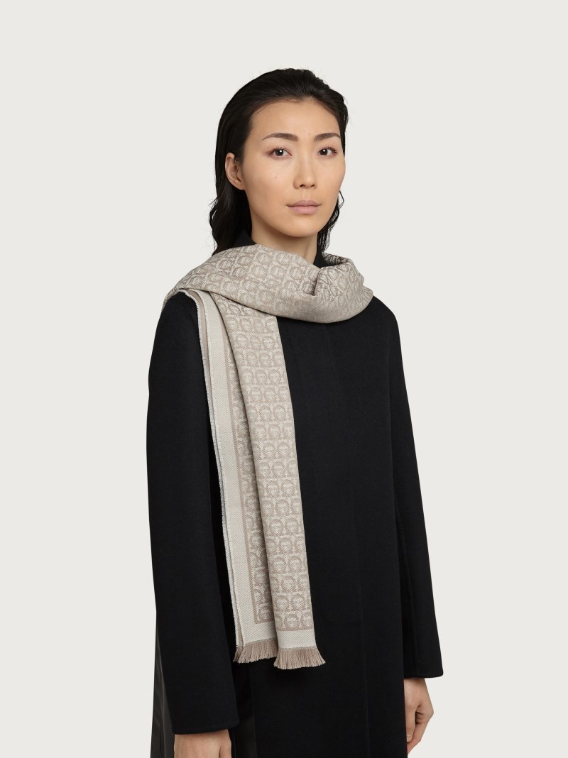 Ferragamo | Women's Gancini Scarf - Beige