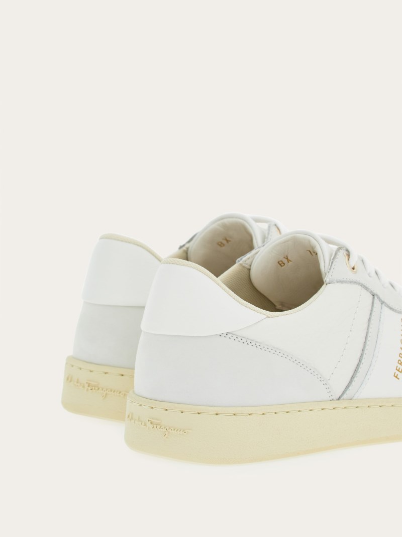 Ferragamo | Women's Low-Top Sneaker With Logo - Optic White