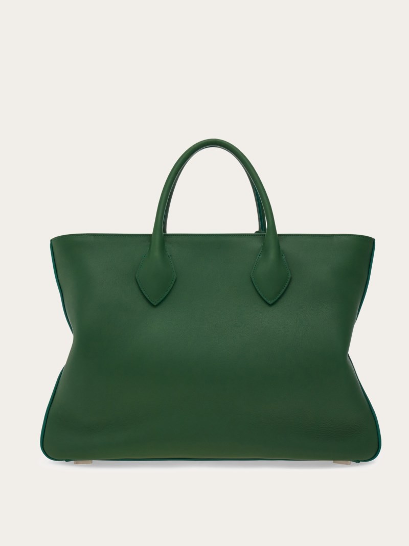 Ferragamo | Men's Tote Bag - Forest Green