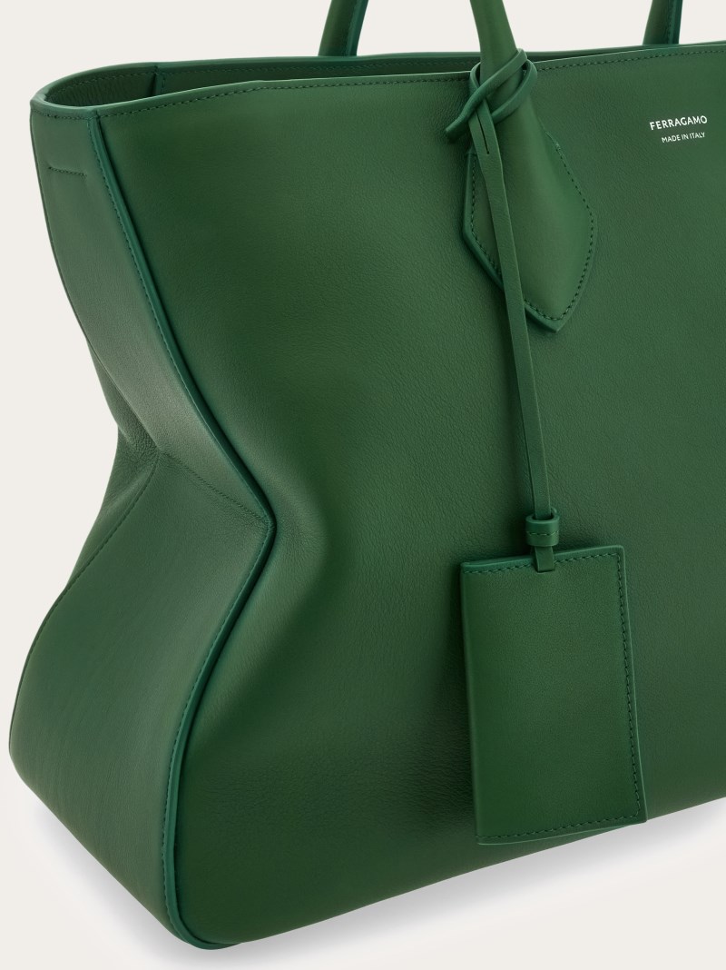 Ferragamo | Men's Tote Bag - Forest Green