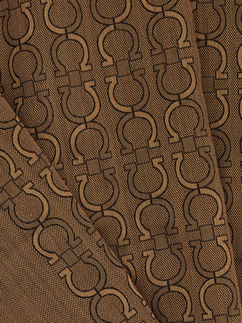 Ferragamo | Men's Silk And Cashmere Stole - Camel