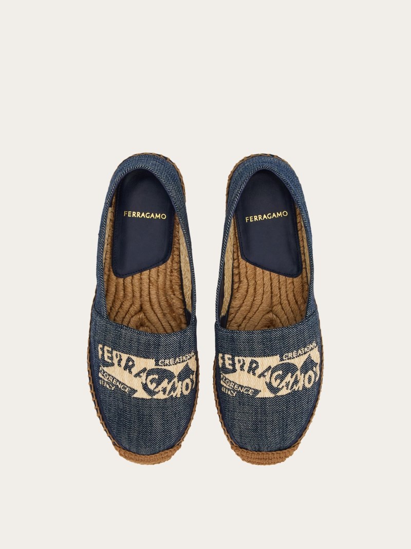 Ferragamo | Women's Denim Espadrilles - Denim