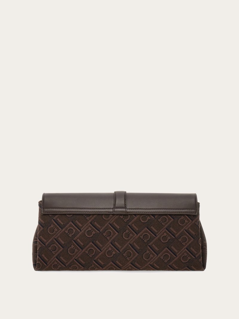 Ferragamo | Women's Front Flap Crossbody Bag - Espresso