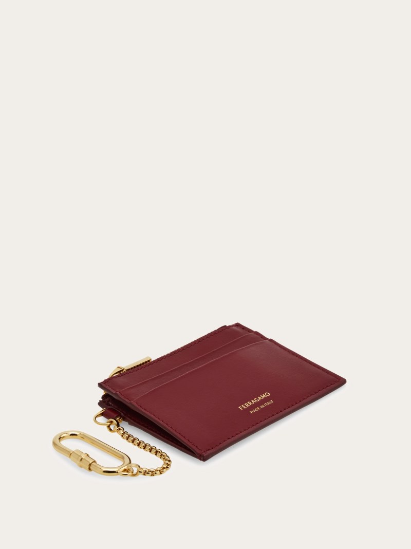 Ferragamo | Women's Card Holder With Key Holder - Bourgogne