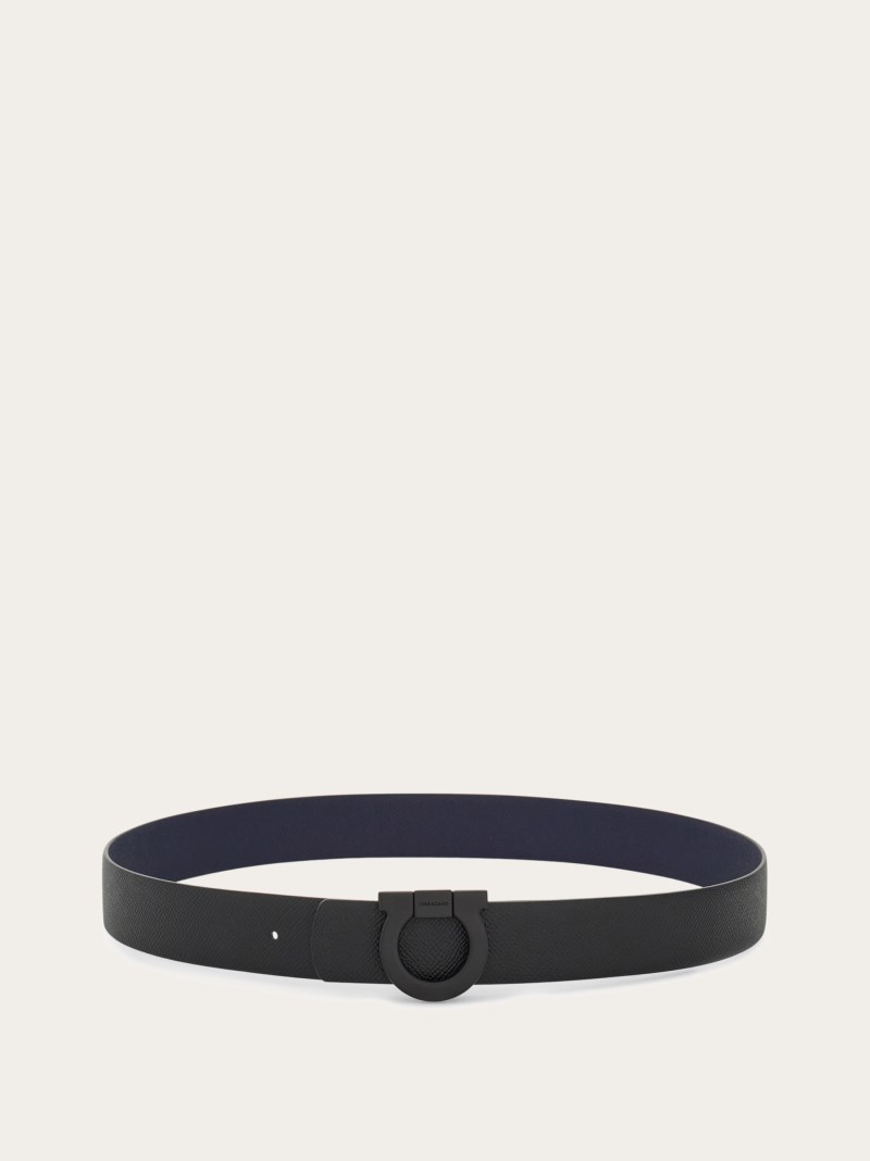 Ferragamo | Men's Fixed Gancini Belt - Black