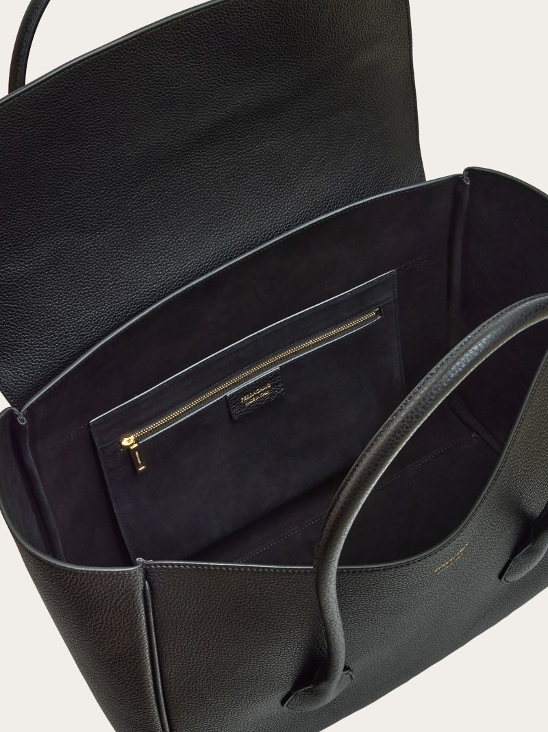 Ferragamo | Women's East-West Tote Bag - Black