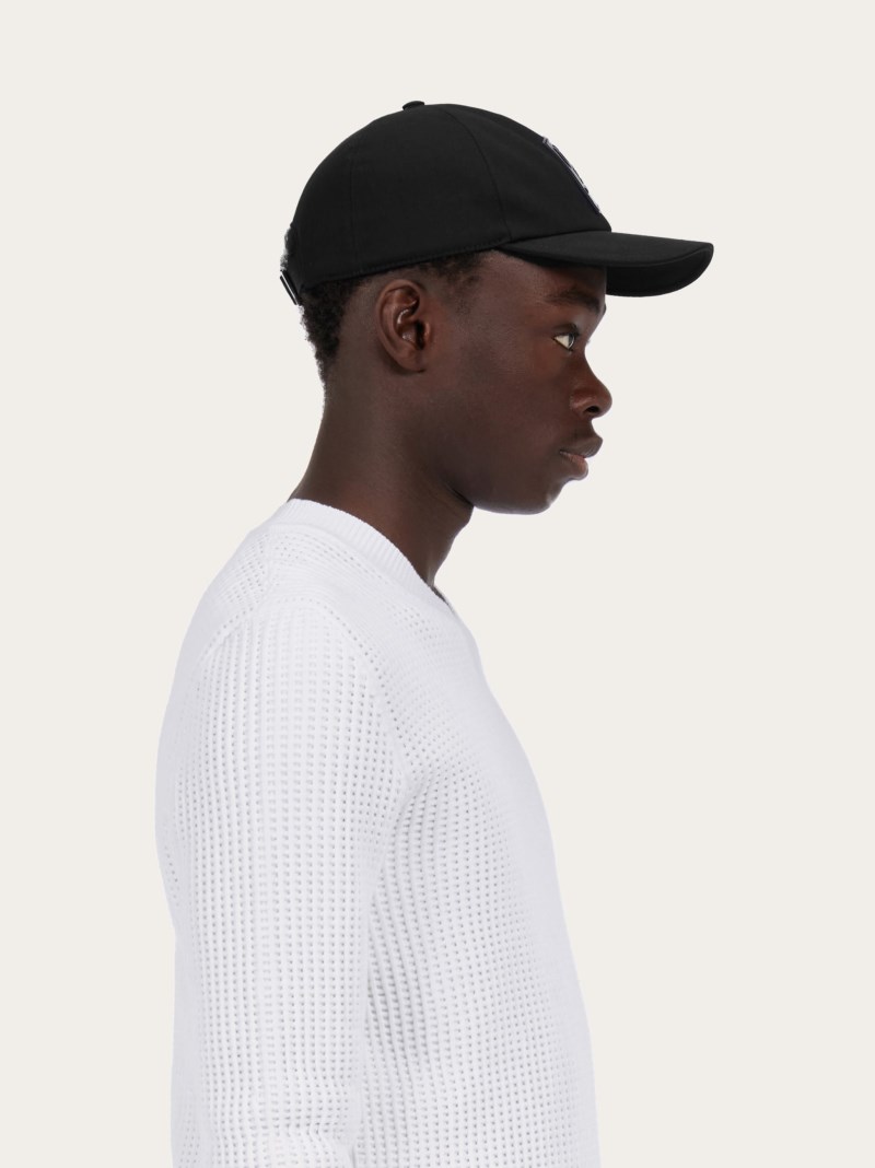 Ferragamo | Men's Gancini Baseball Cap - Black