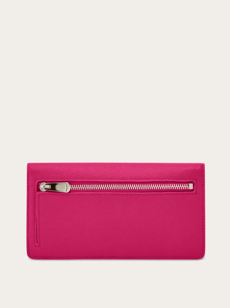 Ferragamo | Women's Gancini Continental Wallet - Cerise Pink