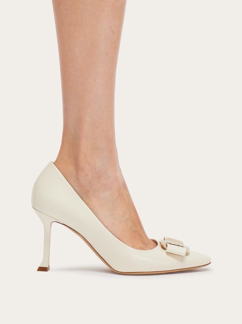 Ferragamo | Women's New Vara Plate Pump - Mascarpone