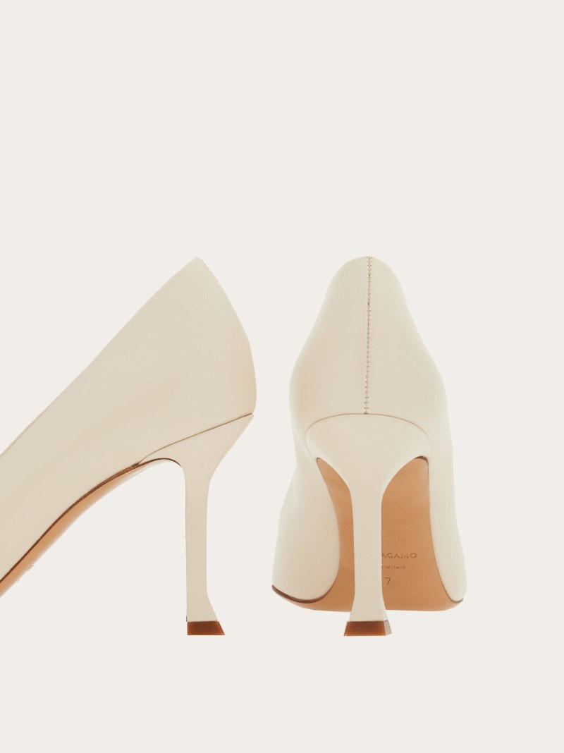 Ferragamo | Women's New Vara Plate Pump - Mascarpone