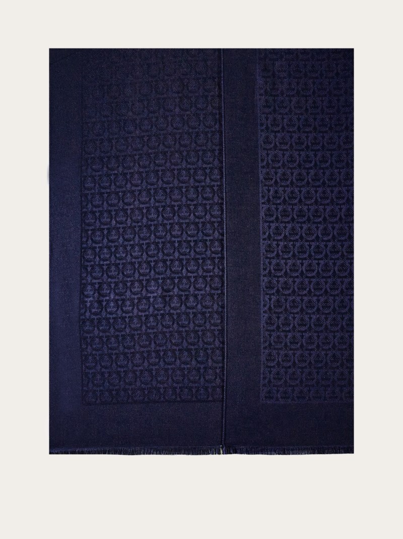 Ferragamo | Women's Gancini Stole - Oxford Blue