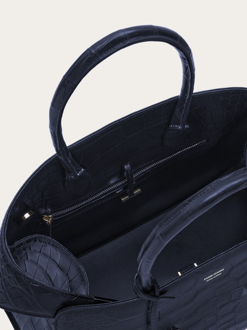 Ferragamo | Women's Hug Handbag - Navy Blue