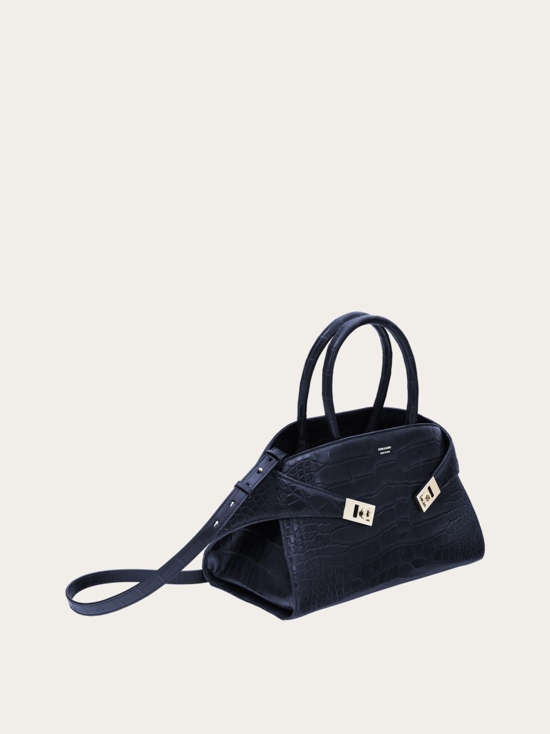 Ferragamo | Women's Hug Handbag - Navy Blue