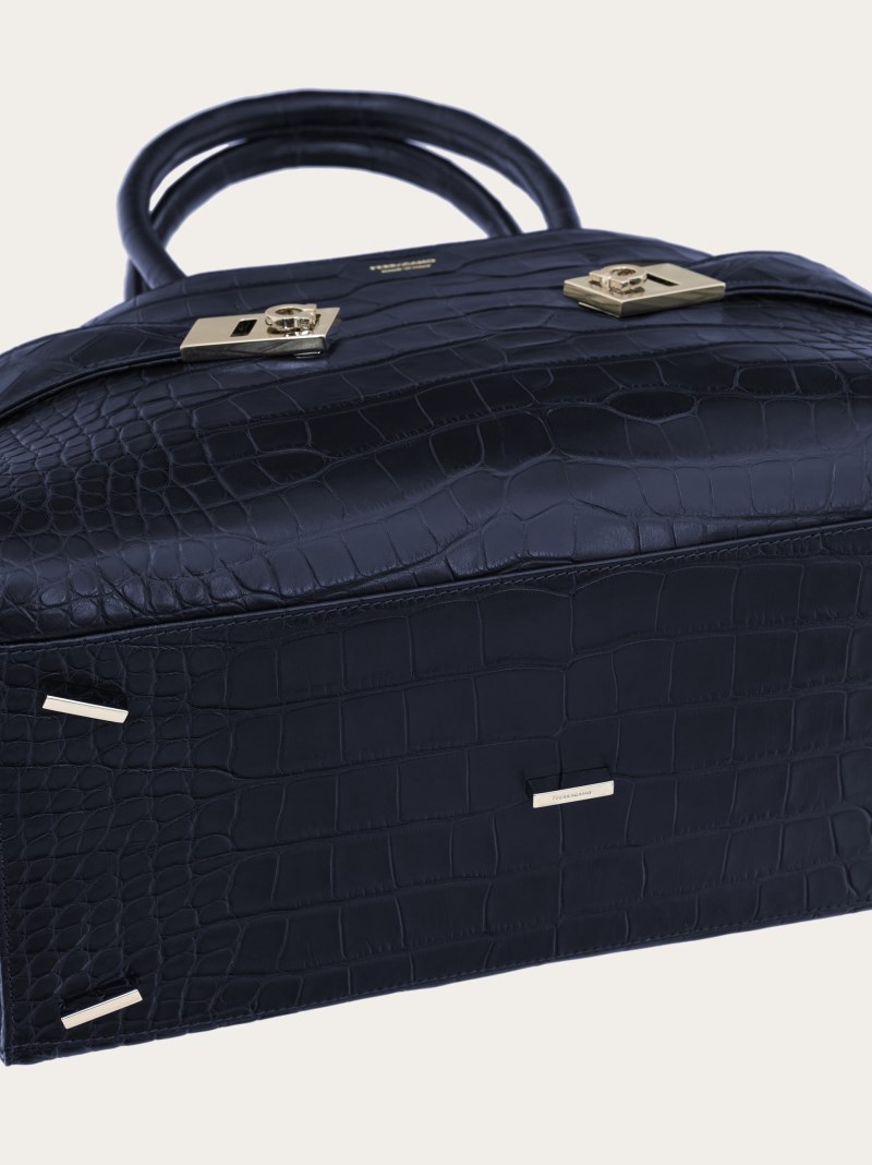 Ferragamo | Women's Hug Handbag - Navy Blue