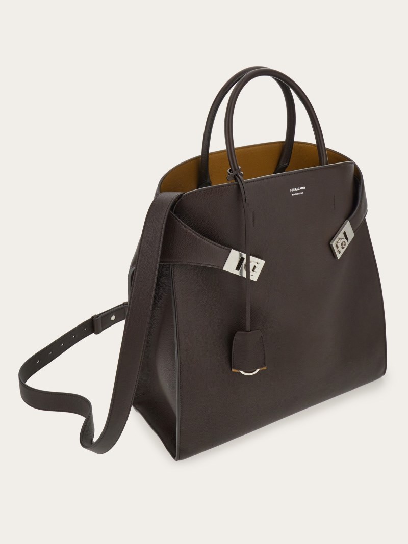 Ferragamo | Men's Hug Tote Bag - Testa Di Moro