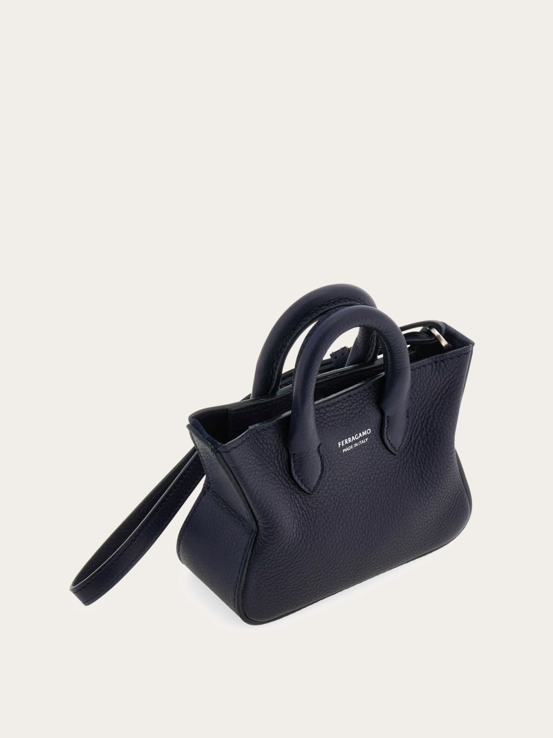 Ferragamo | Men's Tote Mini Charm - Midnight Blue