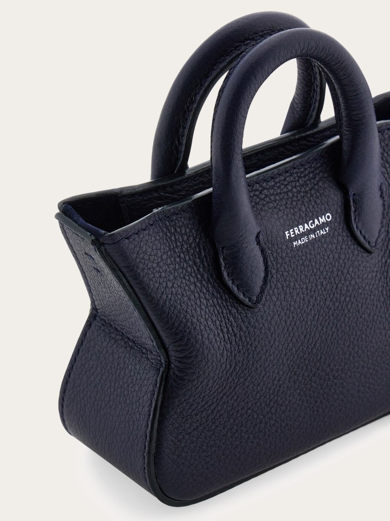 Ferragamo | Men's Tote Mini Charm - Midnight Blue