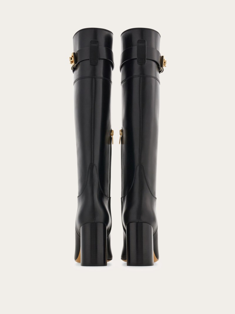 Ferragamo | Women's Hug Buckle Boot - Black