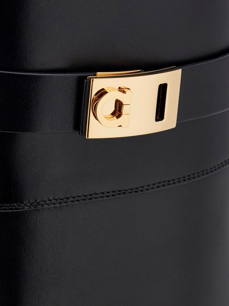 Ferragamo | Women's Hug Buckle Boot - Black